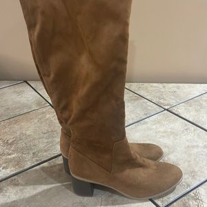 Brown never worn knee high boots